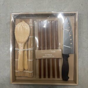 Summit Hill 10‎ Piece Bamboo Sushi Set Unopened